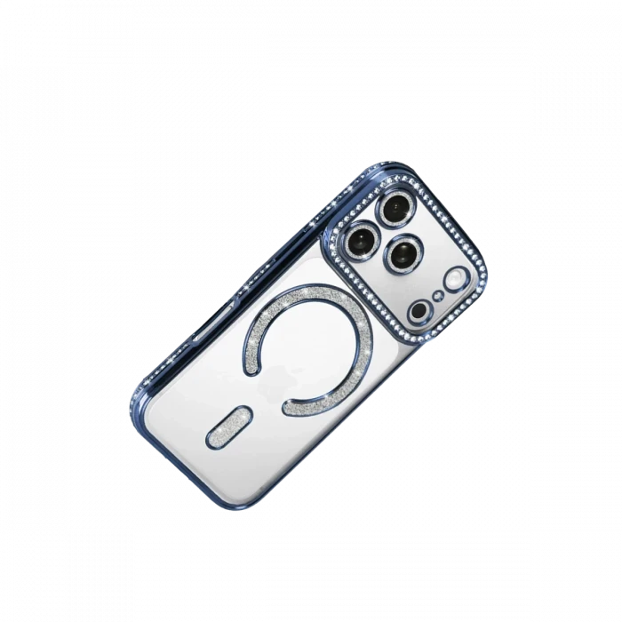 Apple iPhone 17 Pro Joke Simli Magneticsafe Kılıf - Mavi