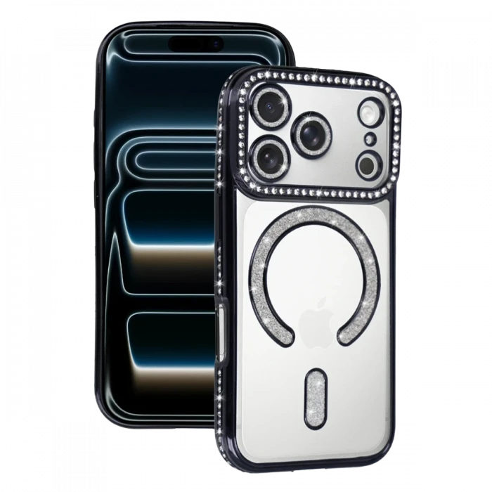 Apple iPhone 17 Pro Joke Simli Magneticsafe Kılıf - Siyah