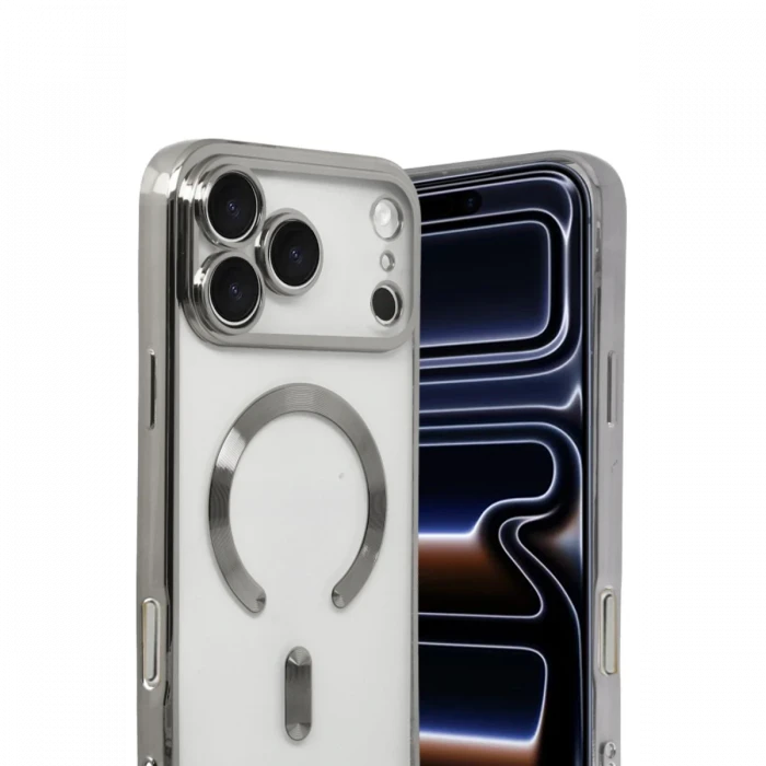 Apple iPhone 17 Pro Kross Magneticsafe Kapak - Gümüş