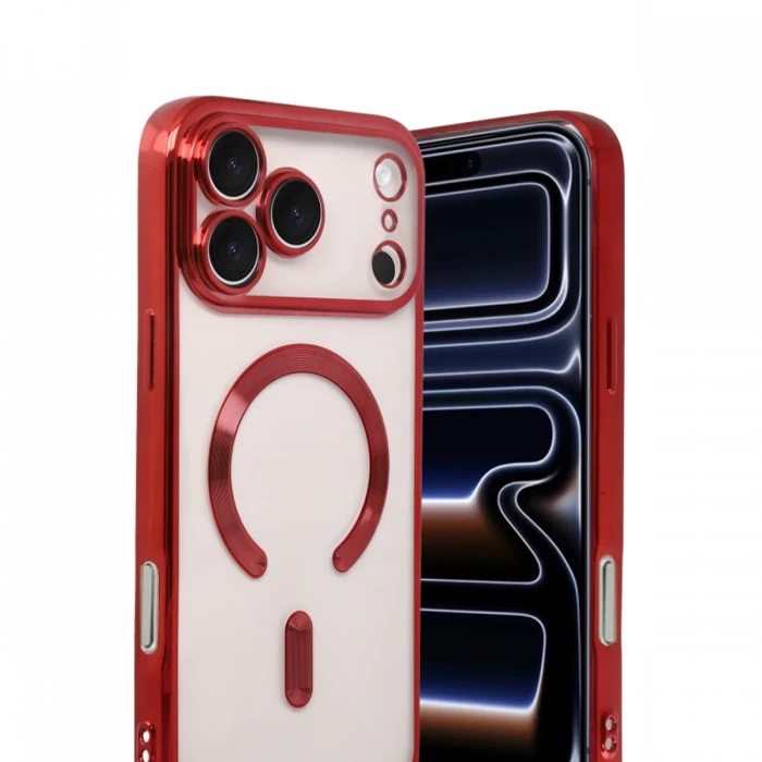 Apple iPhone 17 Pro Kross Magneticsafe Kapak - Kırmızı