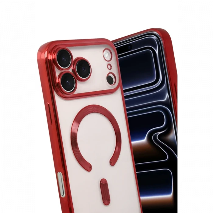 Apple iPhone 17 Pro Kross Magneticsafe Kapak - Kırmızı
