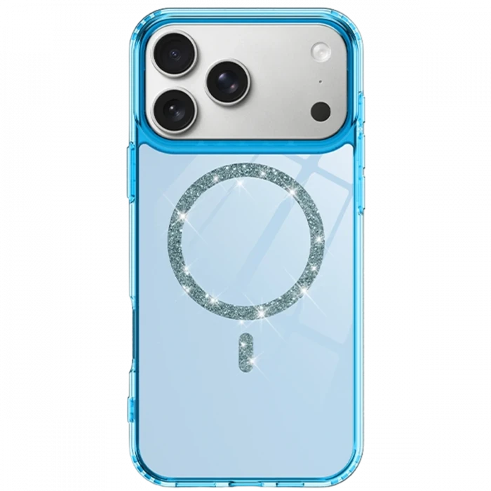Apple iPhone 17 Pro Live Diamond Magsafe Kapak - Mavi