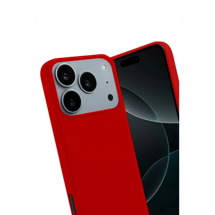 Apple iPhone 17 Pro Max First Silikon - Kırmızı