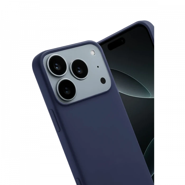 Apple iPhone 17 Pro Max First Silikon - Lacivert