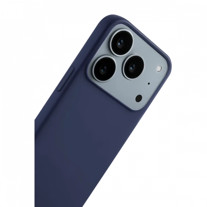 Apple iPhone 17 Pro Max First Silikon - Lacivert