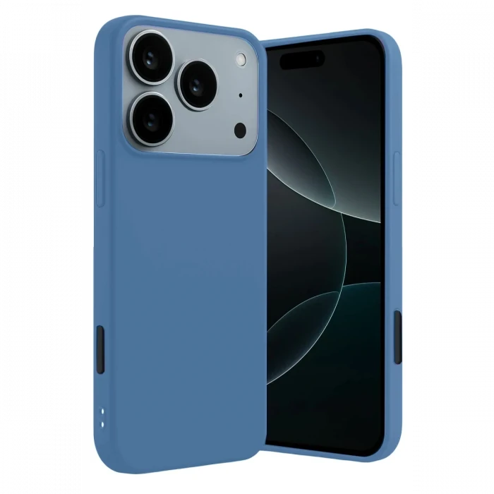 Apple iPhone 17 Pro Max First Silikon - Mavi