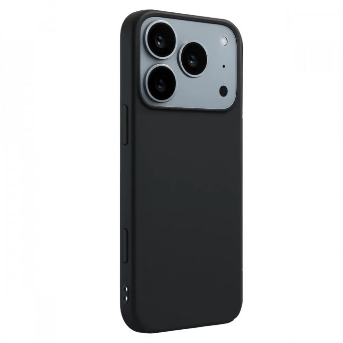Apple iPhone 17 Pro Max First Silikon - Siyah