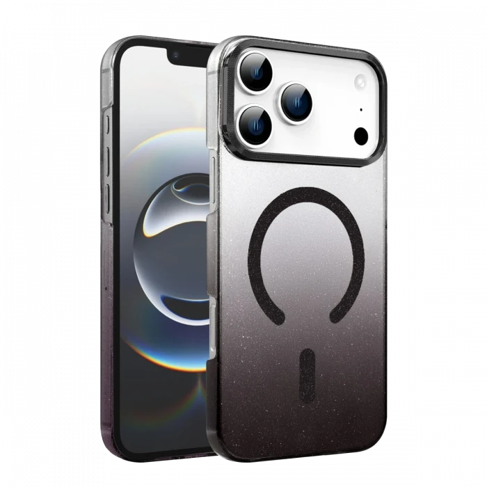 Apple iPhone 17 Pro Max Glossy Magsafe Kapak - Siyah