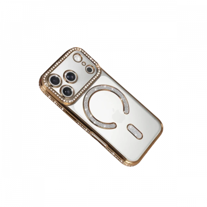 Apple iPhone 17 Pro Max Joke Simli Magneticsafe Kılıf - Gold