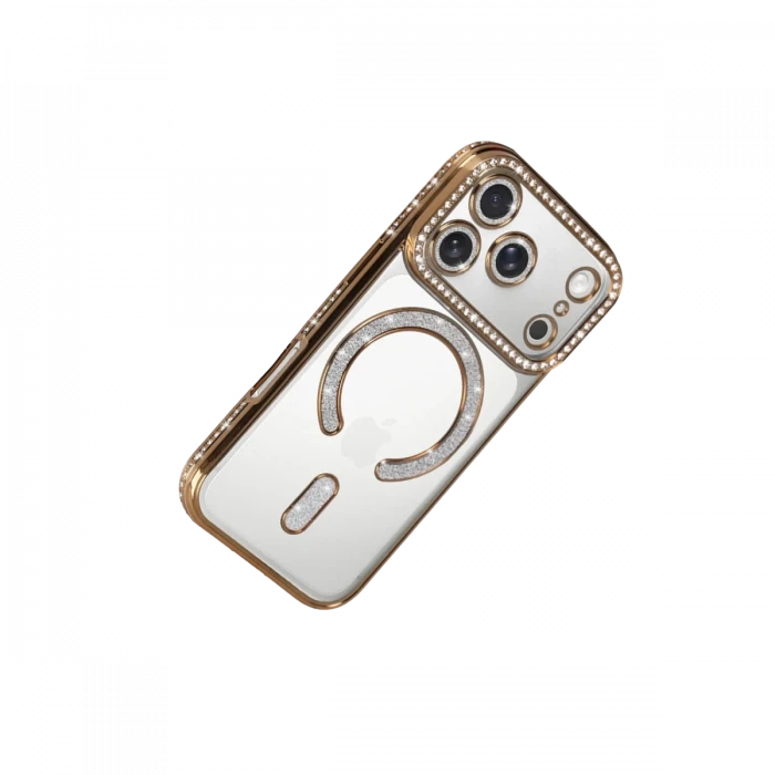 Apple iPhone 17 Pro Max Joke Simli Magneticsafe Kılıf - Gold