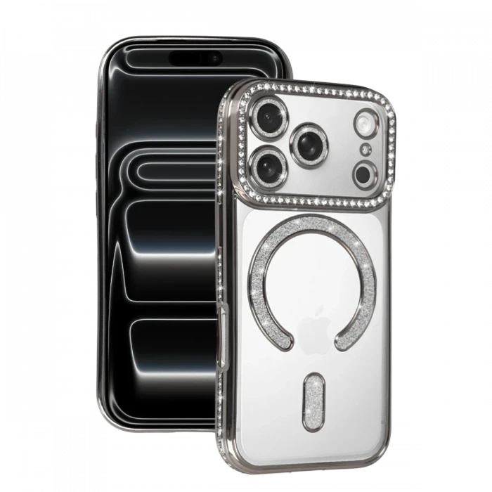 Apple iPhone 17 Pro Max Joke Simli Magneticsafe Kılıf - Gümüş