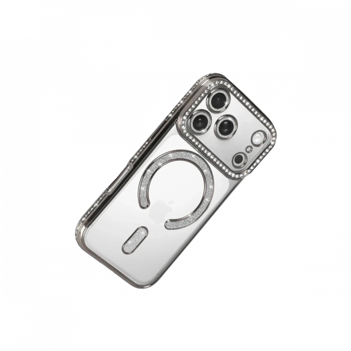 Apple iPhone 17 Pro Max Joke Simli Magneticsafe Kılıf - Gümüş