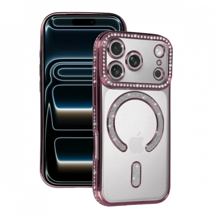 Apple iPhone 17 Pro Max Joke Simli Magneticsafe Kılıf - Pembe