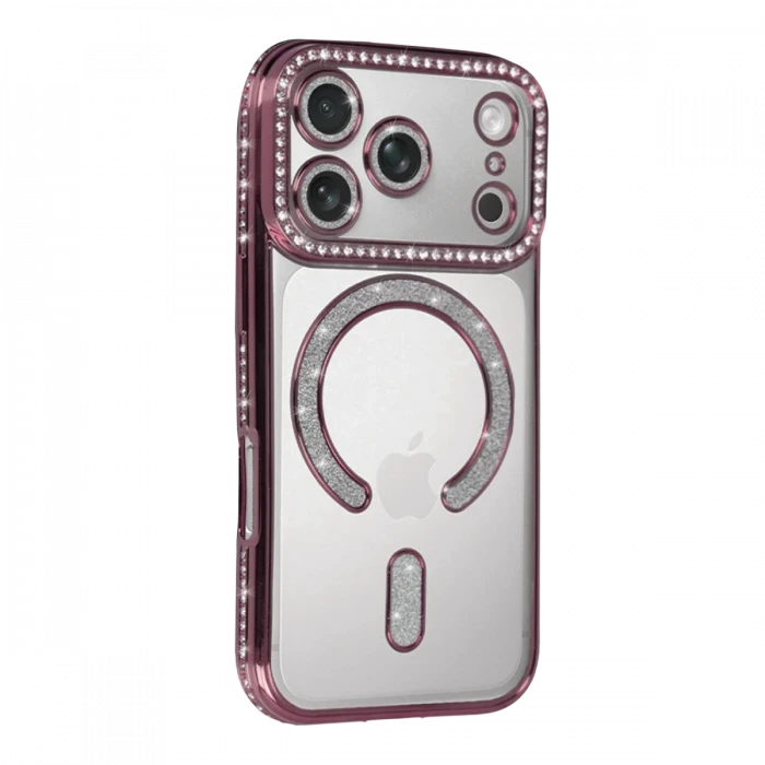 Apple iPhone 17 Pro Max Joke Simli Magneticsafe Kılıf - Pembe