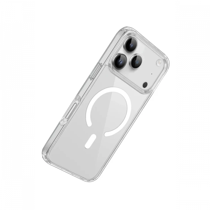 Apple iPhone 17 Pro Max Kılıf Pc Real Magsafe Kapak - Şeffaf