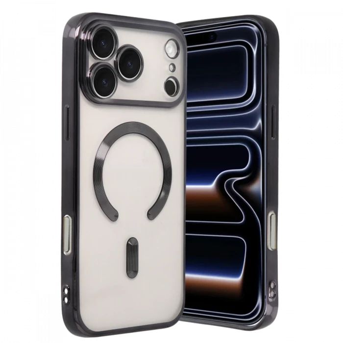 Apple iPhone 17 Pro Max Kross Magneticsafe Kapak - Siyah