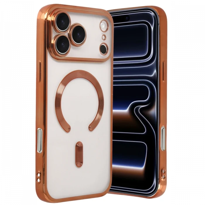 Apple iPhone 17 Pro Max Kross Magneticsafe Kapak - Turuncu