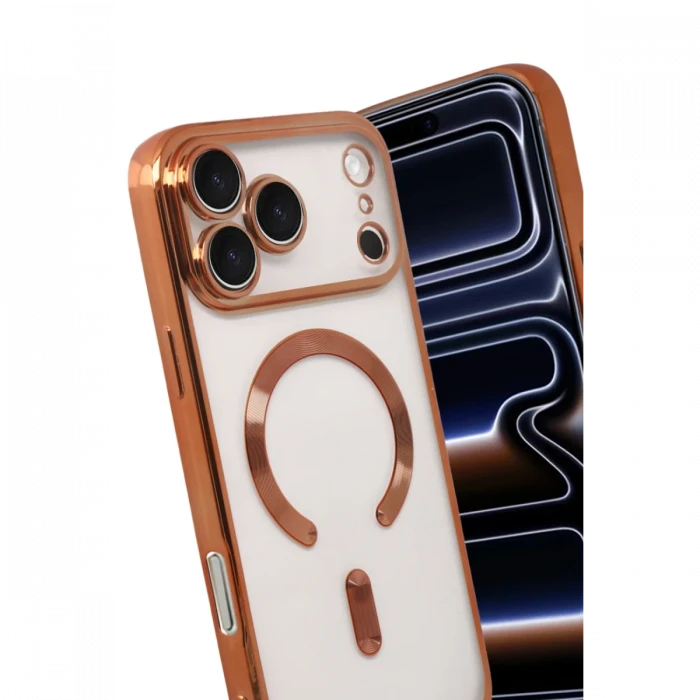 Apple iPhone 17 Pro Max Kross Magneticsafe Kapak - Turuncu