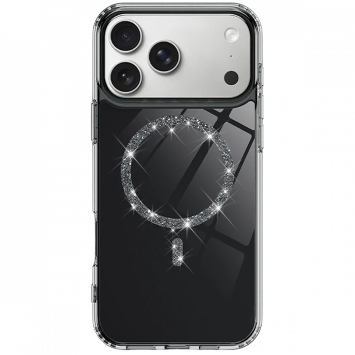 Apple iPhone 17 Pro Max Live Diamond Magsafe Kapak - Siyah