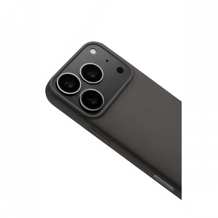Apple iPhone 17 Pro Max Nano içi Kadife Silikon - Gri
