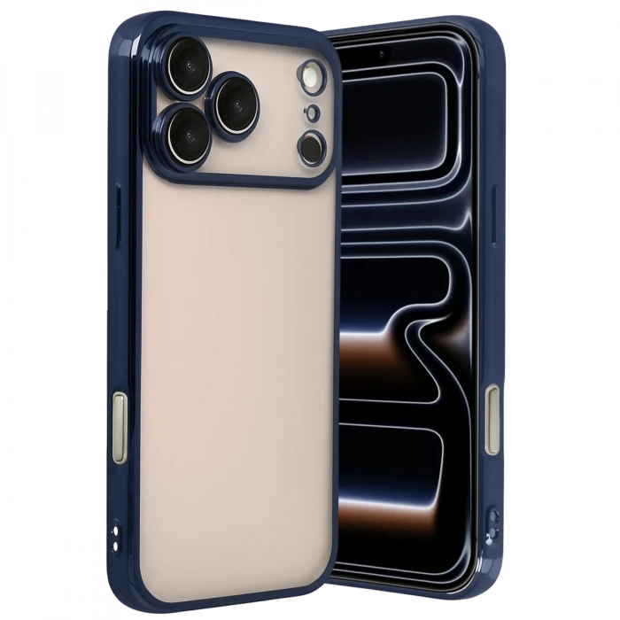 Apple iPhone 17 Pro Max Razer Lensli Silikon - Lacivert