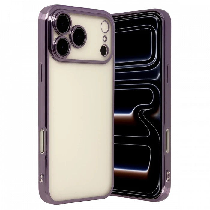 Apple iPhone 17 Pro Max Razer Lensli Silikon - Mor