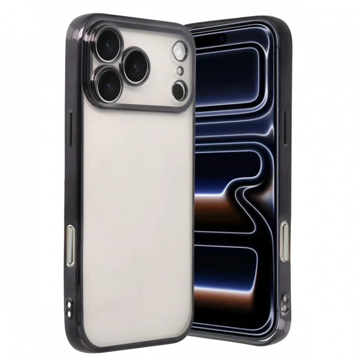 Apple iPhone 17 Pro Max Razer Lensli Silikon - Siyah