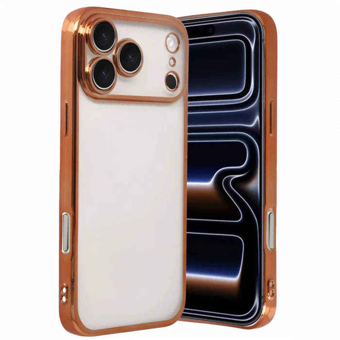 Apple iPhone 17 Pro Max Razer Lensli Silikon - Turuncu