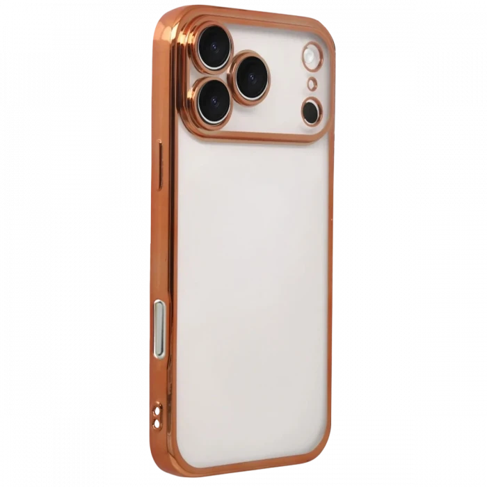 Apple iPhone 17 Pro Max Razer Lensli Silikon - Turuncu