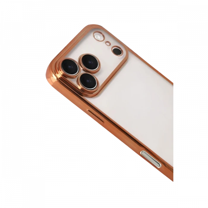 Apple iPhone 17 Pro Max Razer Lensli Silikon - Turuncu