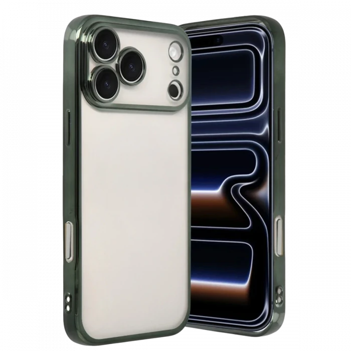 Apple iPhone 17 Pro Max Razer Lensli Silikon - Yeşil