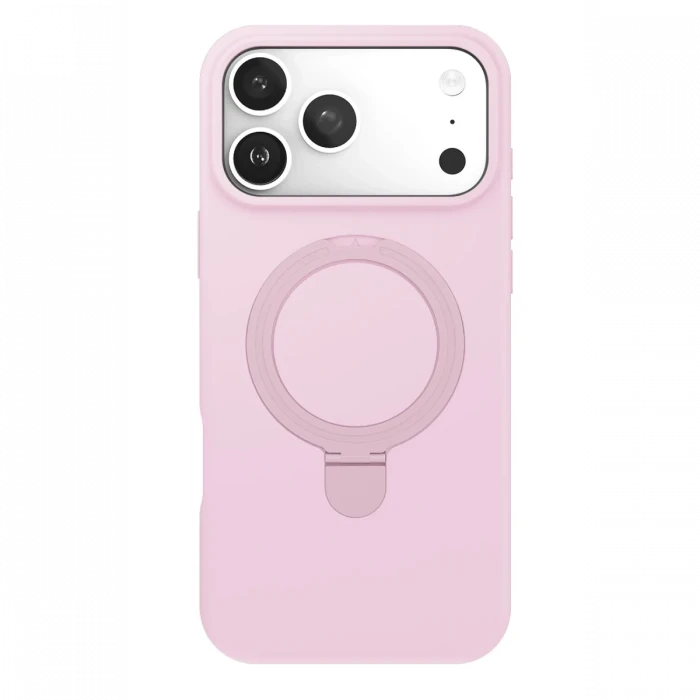 Apple iPhone 17 Pro Max Regal Magsafe Standlı Kapak - Açık Pembe