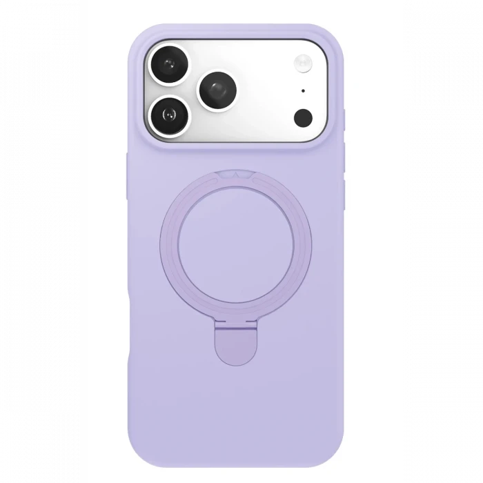 Apple iPhone 17 Pro Max Regal Magsafe Standlı Kapak - Lila
