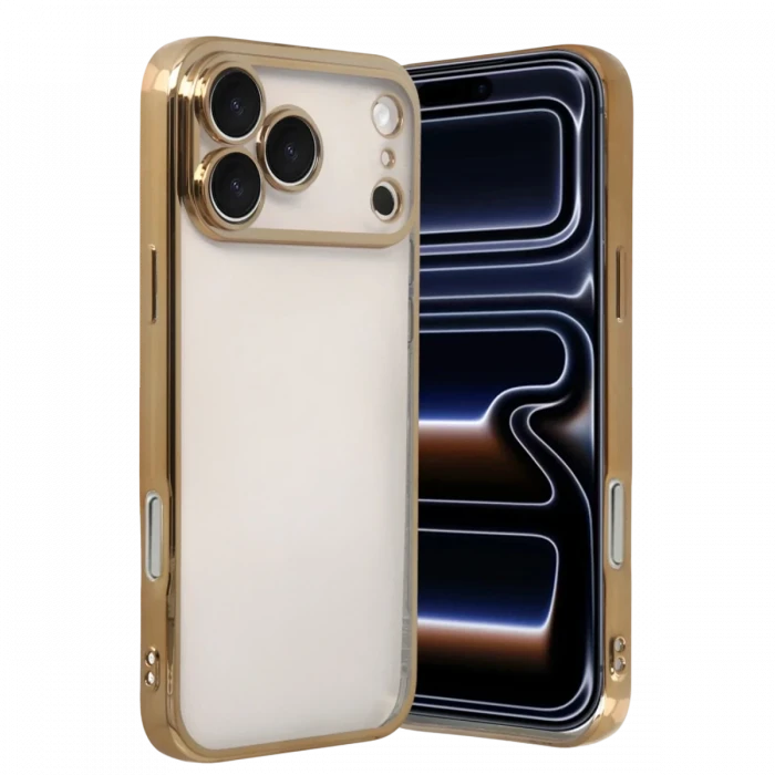 Apple iPhone 17 Pro Razer Lensli Silikon - Gold