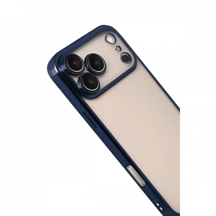 Apple iPhone 17 Pro Razer Lensli Silikon - Lacivert