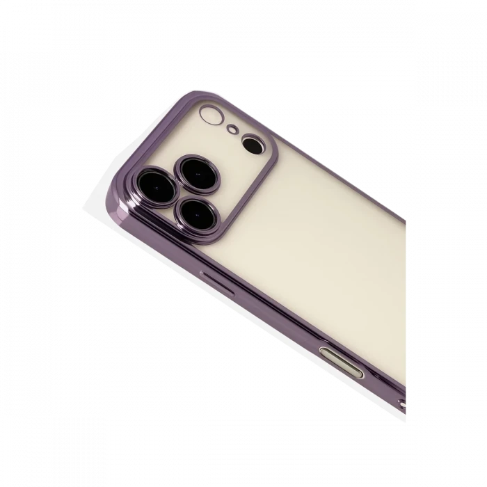 Apple iPhone 17 Pro Razer Lensli Silikon - Mor