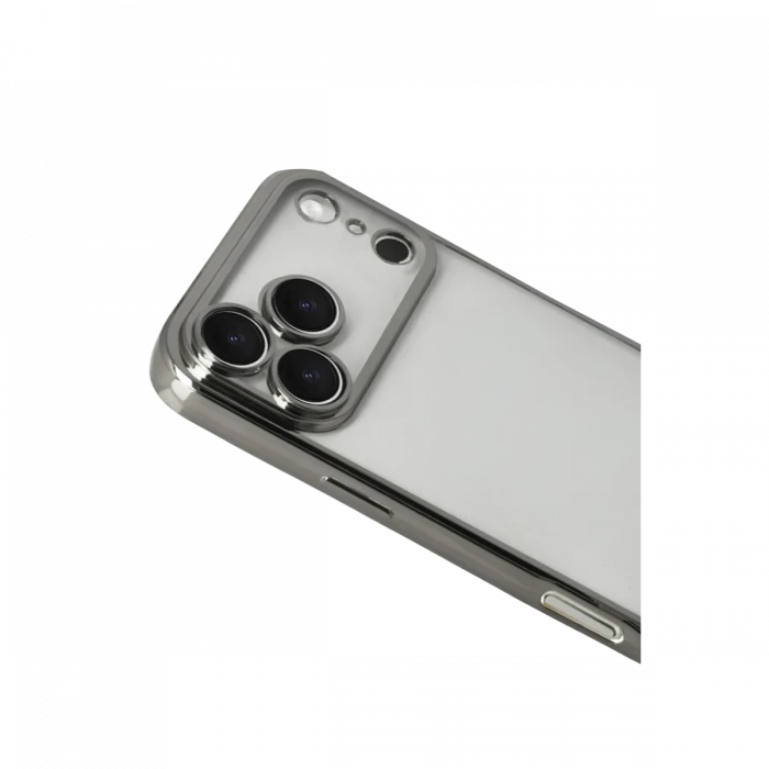 Apple iPhone 17 Pro Razer Lensli Silikon - Titan Gri