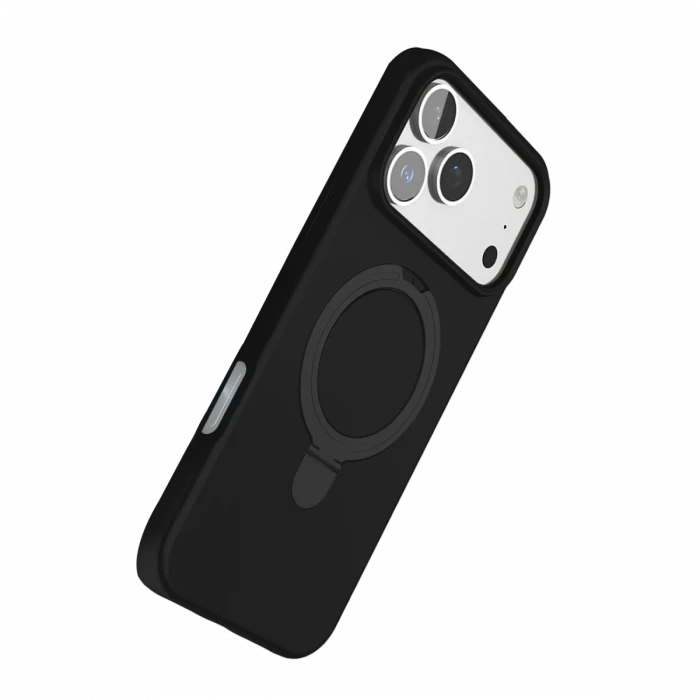 Apple iPhone 17 Pro Regal Magsafe Standlı Kapak - Siyah