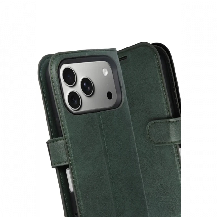Apple iPhone 17 Pro Trend S Plus Kapaklı Kılıf - Yeşil