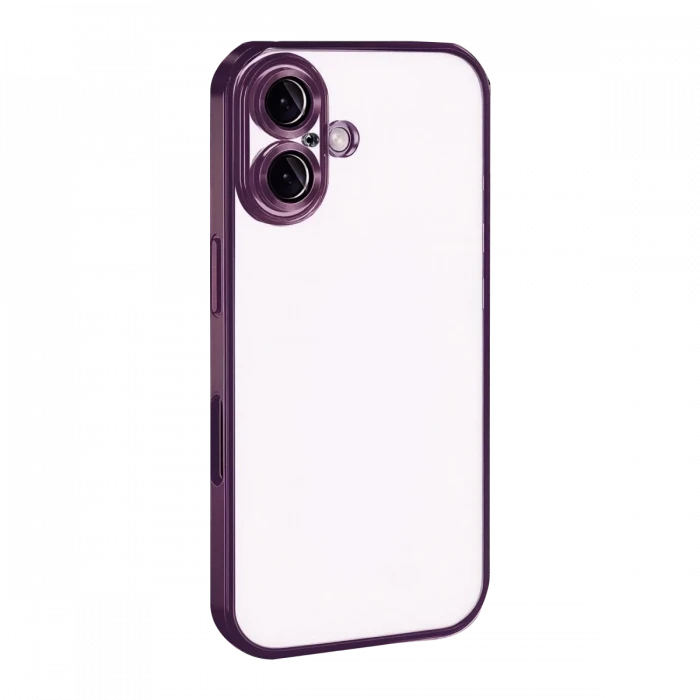 Apple iPhone 17 Razer Lensli Silikon - Açık Mor