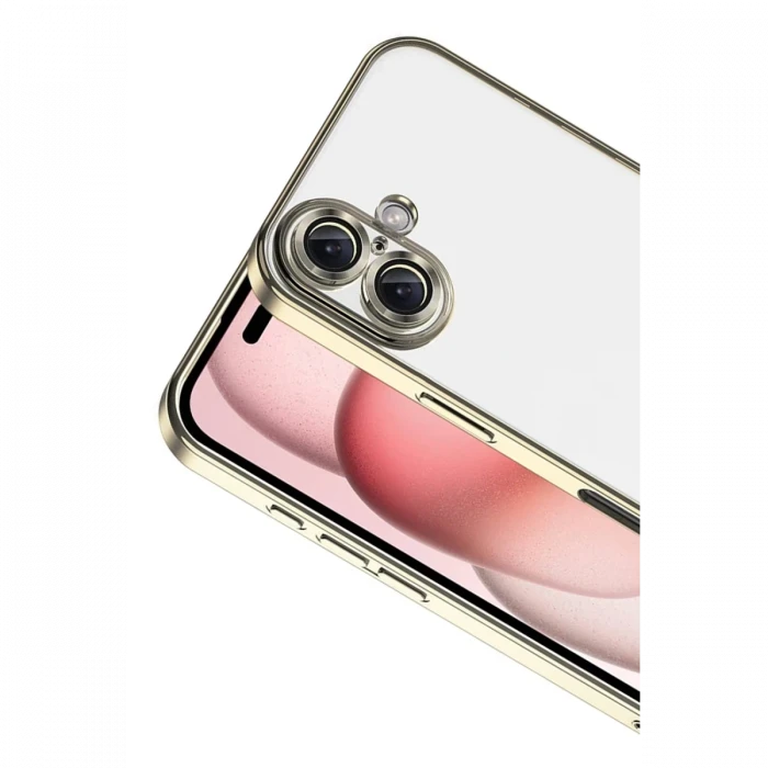Apple iPhone 17 Razer Lensli Silikon - Gold