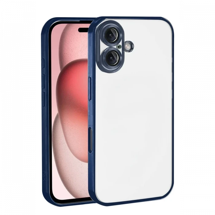 Apple iPhone 17 Razer Lensli Silikon - Lacivert