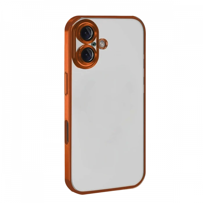 Apple iPhone 17 Razer Lensli Silikon - Turuncu