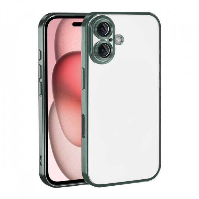 Apple iPhone 17 Razer Lensli Silikon - Yeşil