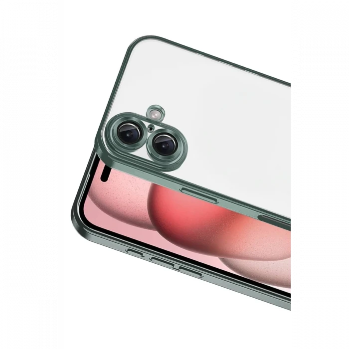 Apple iPhone 17 Razer Lensli Silikon - Yeşil