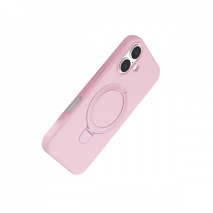 Apple iPhone 17 Regal Magsafe Standlı Kapak - Açık Pembe