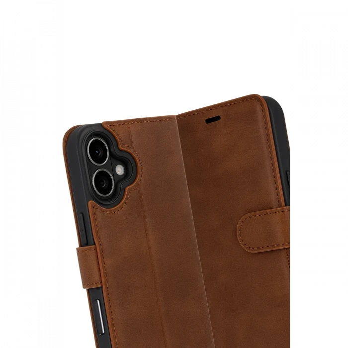 Apple iPhone 17 Trend S Plus Kapaklı Kılıf - Taba
