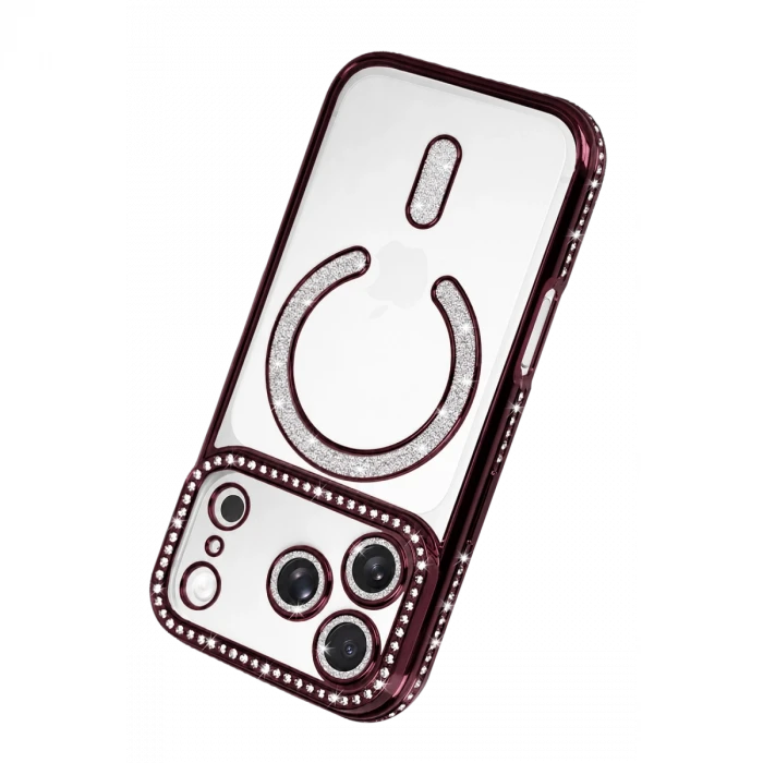 Apple iPhone 18 Pro Max Joke Simli Magneticsafe Kılıf - Bordo