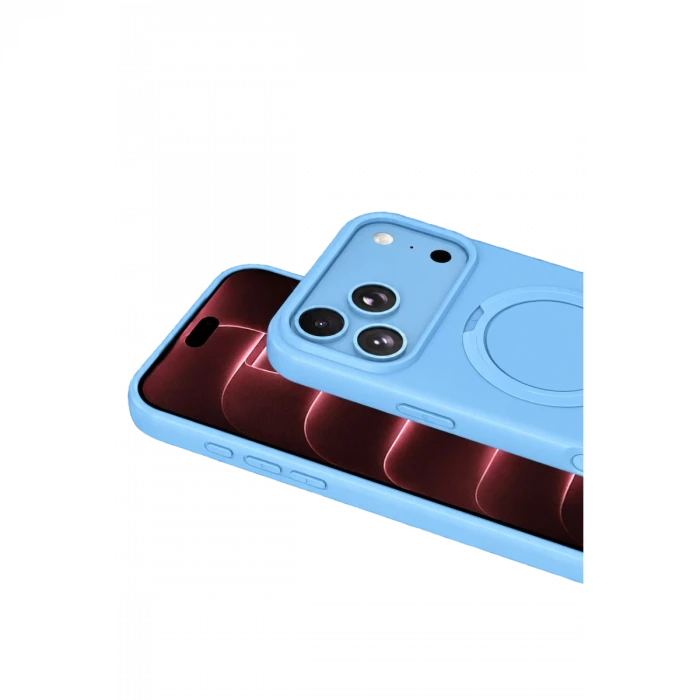 Apple iPhone 18 Pro Max Regal Magsafe Standlı Kapak - Sierra Blue