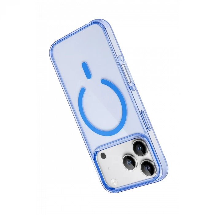 Apple iPhone 18 Pro Pc Real Magsafe Kapak - Sierra Blue